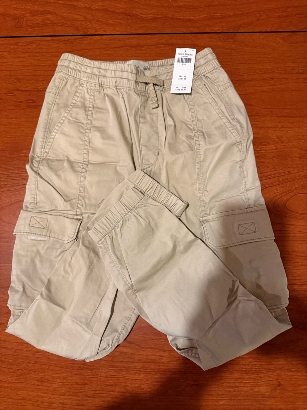 ✨✨NWT abercrombie kids khaki elastic waist cargo pants